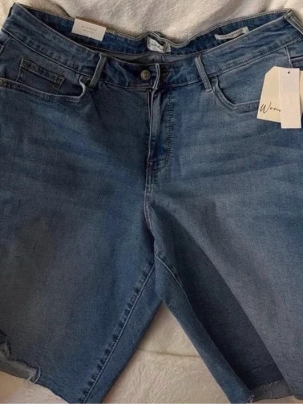 Wonderly Women's Medium Blue Denim Bermuda Shorts